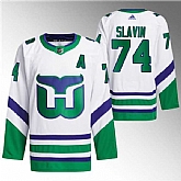Men's Carolina Hurricanes #74 Jaccob Slavin White 2023-24 Stitched Jersey Dzhi,baseball caps,new era cap wholesale,wholesale hats
